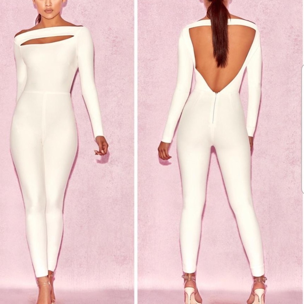 House of CB White Jumpsuit